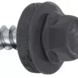 Autoforant 4,8x19 RAL 7024 cap hexagonal CH8 cu șaibă cauciuc (pentru metal)