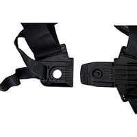 ham motocoasa Wolfson dublu textil negru reglabil