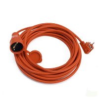 Prelungitor BY cu împământare F+P 3x1.5mm², 5m, portocaliu
