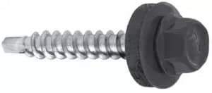 Autoforant 4,8x19 RAL 7024 cap hexagonal CH8 cu șaibă cauciuc (pentru metal)