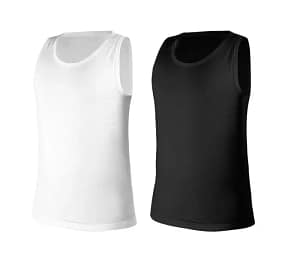 Set 2 Maiouri Bărbați (Alb + Negru), 95% Bumbac – Confort Premium