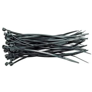 Set 100 Coliere de Cablu NV, 370x4.8 mm, Negru