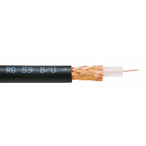 Coaxial RG59 1×0.6 mm cu conductor integral din cupru – colac 100 m