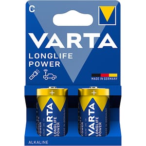Baterii Alkaline Varta Longlife Power C, LR14, 2 buc