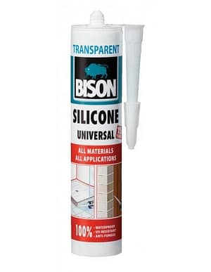 Bison Silicon Universal Transparent 280ml – etanșare și fixare rezistentă