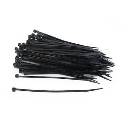 Set 100 Coliere de Cablu NV, 150x3.6 mm, Negru