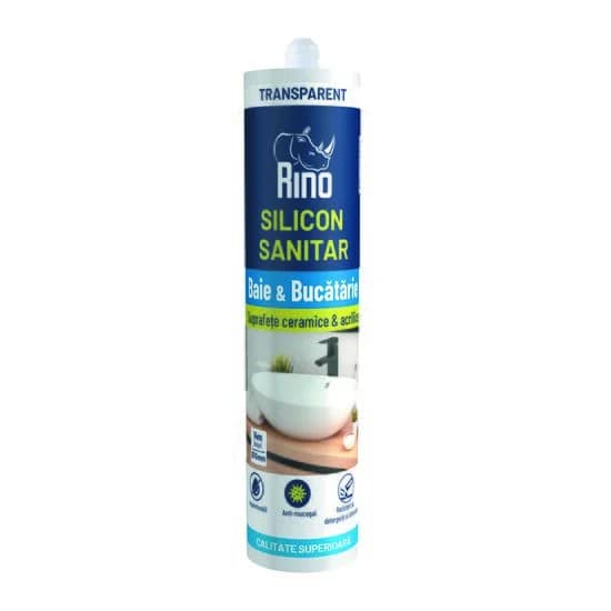 Rino Silicon Sanitar Transparent, 280 ml