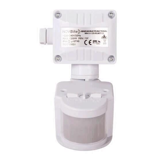Senzor de Prezență IP44 180° Alb NV-1111.351 Novellite
