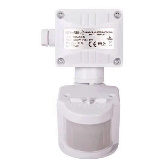 Senzor de Prezență IP44 180° Negru NV-1111.352 Novellite