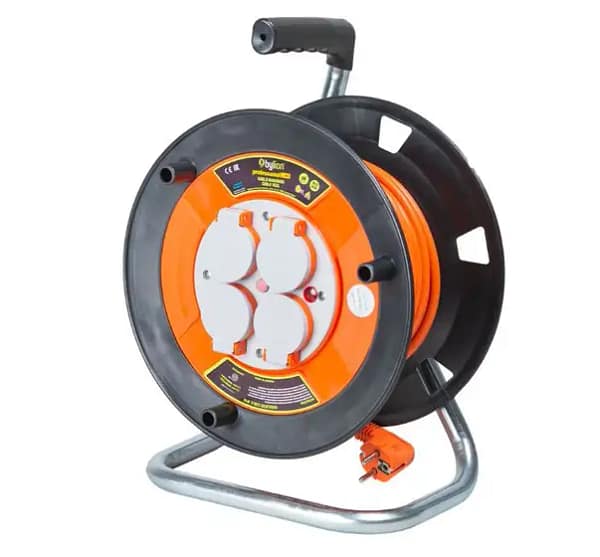 Derulator Cablu 35m | 4 Prize | 3x1.5mm² | IP44 Profesional