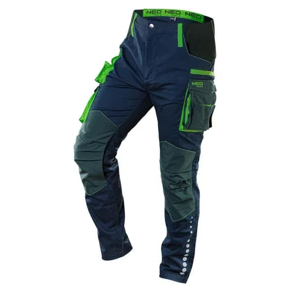 Pantaloni de Lucru Premium, Albastru & Verde