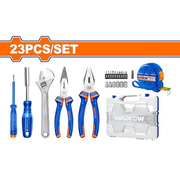 Set trusa scule profesionala Wadfow, 23 Piese, cutie depozitare