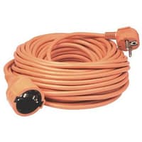 Cordon prelungitor BY, 20m, 3x1.5mm², cu împământare, portocaliu