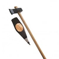 Topor pentru despicat, 2.7kg, coada fibra sticla