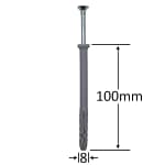 Diblu Cui Percuție 8x100mm | Fixare Puternică & Rapidă