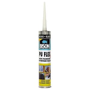 Bison Puflex Etanșeizant Poliuretanic Negru 300ml – etanșare flexibilă și rezistentă