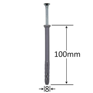 Diblu Cui Percuție 8x100mm | Fixare Puternică & Rapidă