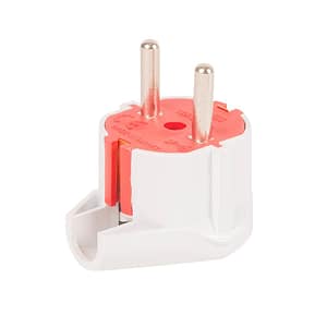 Stecher electric tip L, 2P+T, 10A – compatibil cu prizele standard din Italia, ideal pentru conectarea aparatelor electrice.