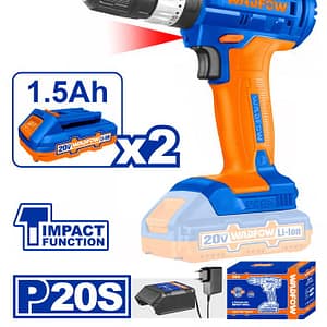 MASINA DE GAURIT CU PERCUTIE SI ACUMULATOR 20V-2.0AH LI-ION (2 ACUMULATORI)