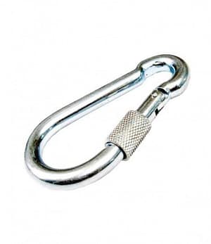 Carabină cu siguranță 10×100 mm – oțel galvanizat / inox, filetată