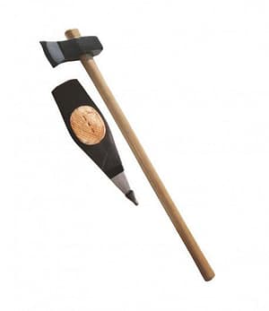 Topor pentru despicat, 2.7kg, coada fibra sticla