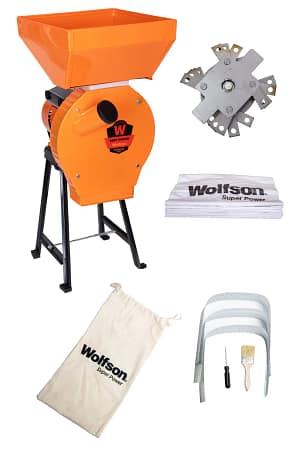 Moară pentru cereale Wolfson cu suport metalic, 200kg/h