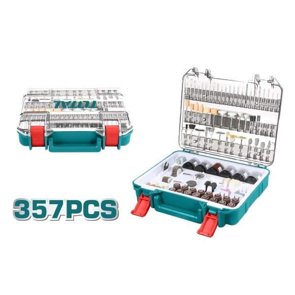 Set 357 piese pentru mini polizor, Total