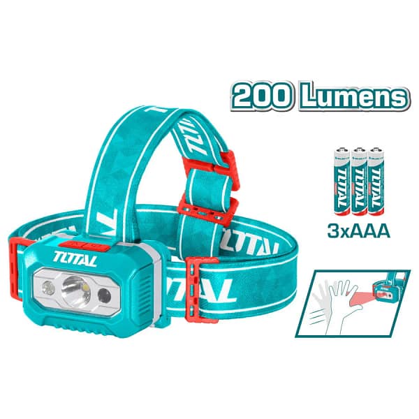 Lanterna de cap TOTAL - 200 lumeni INDUSTRIAL
