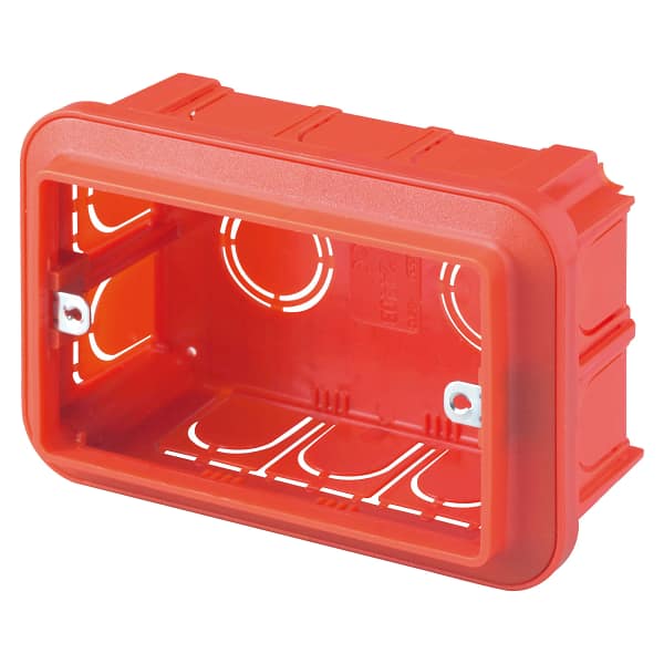 Doză aparat Gewiss GW24403, 3 module, 119x80x50 mm, montaj în zidărie