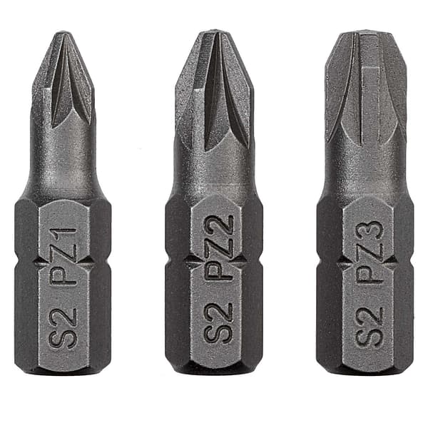 Set 25 Biti PZ3 lungime 25 mm – cod 271300