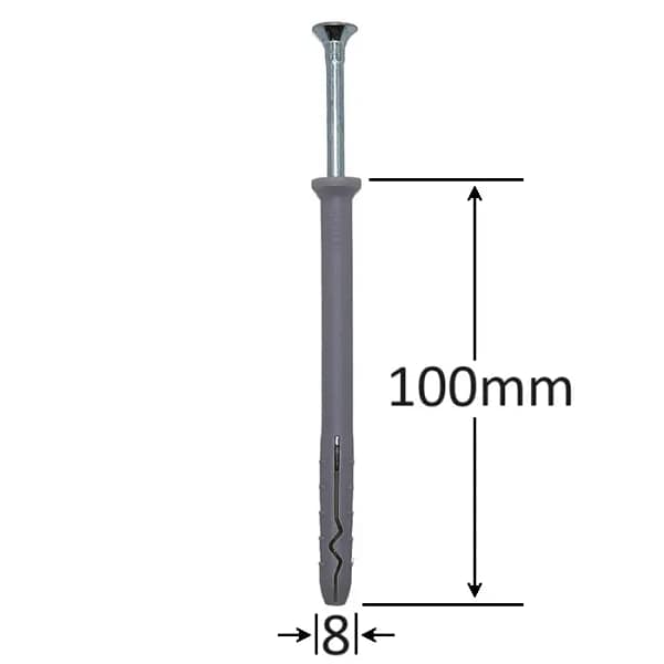 Diblu Cui Percuție 8x100mm | Fixare Puternică & Rapidă