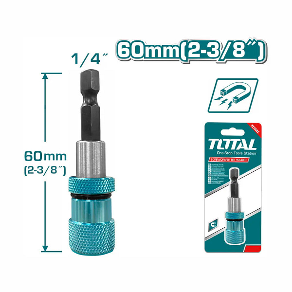 Prelungitor de biti magnetic Total, 60mm