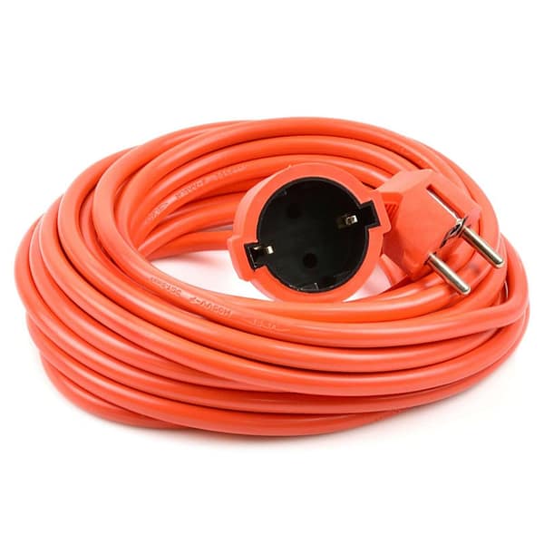 Prelungitor electric BY, 3x1.5 mm², 10 metri, portocaliu, cu împământare