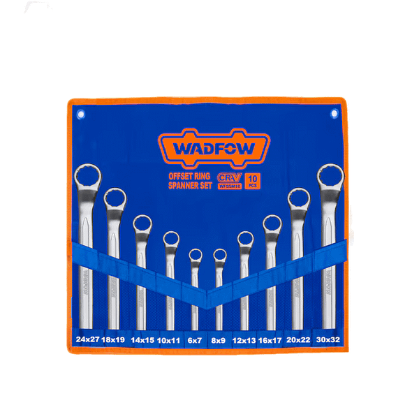 Set chei inelare cu cot Wadfow, crom vanadiu, 6-32mm, 10buc
