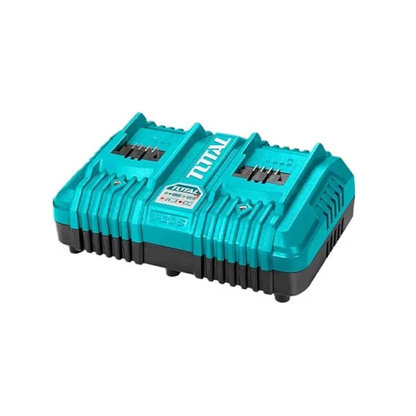 Încărcător Rapid Dublu TOTAL, 20V, 8A
