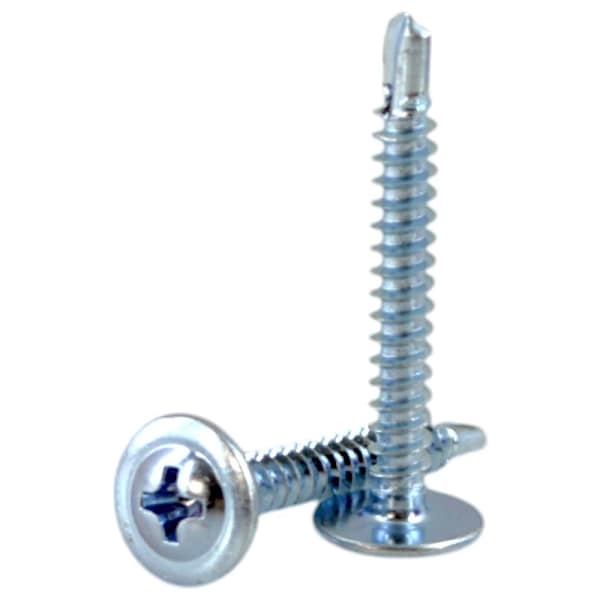 Șurub autoforant 4,2x45 mm cap plat + șaibă – încrucișat PH2