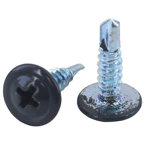 Șurub autoforant 4,2x16 mm cap plat + șaibă – încrucișat PH2